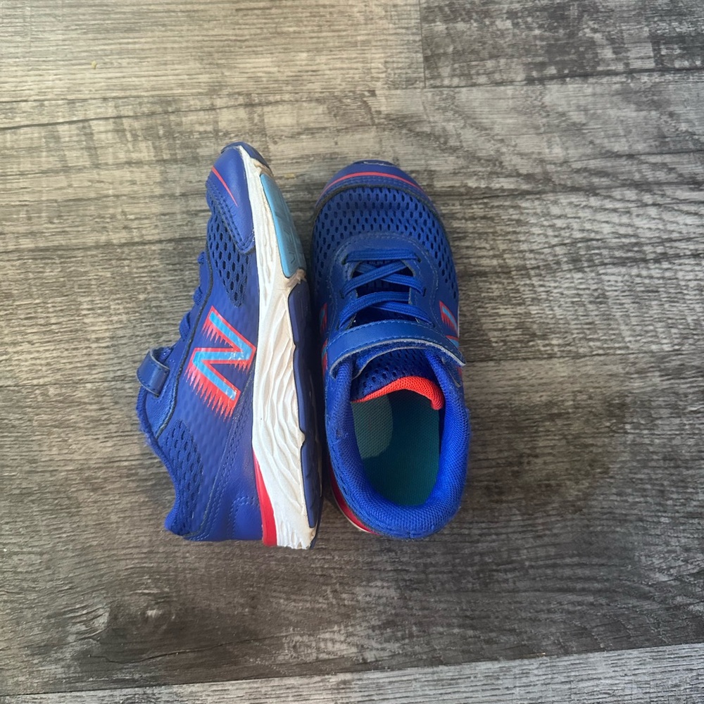 Blue new balance baby shoes size 10
